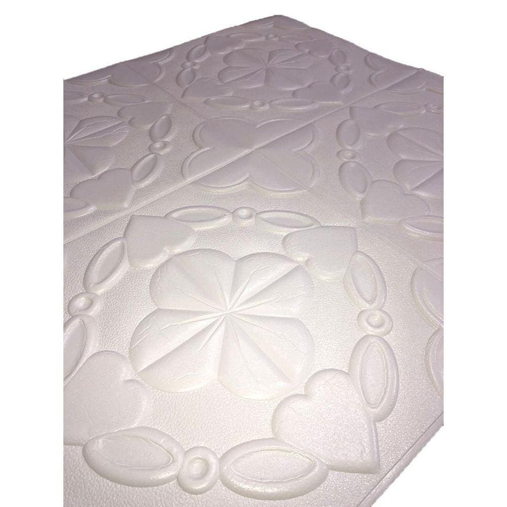 4 Placas Espuma 3D Autoadesiva Modelo Floral