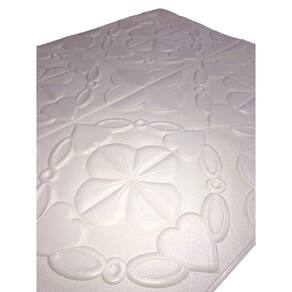4 Placas Espuma 3D Autoadesiva Modelo Floral