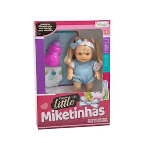 Boneca Little Miketinhas Com Acessórios - Miketa 1352