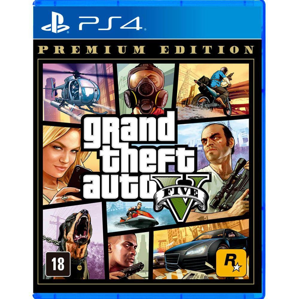 Jogo GTA V Grand Theft Auto V PS5 Mídia Física Original - Lacrado