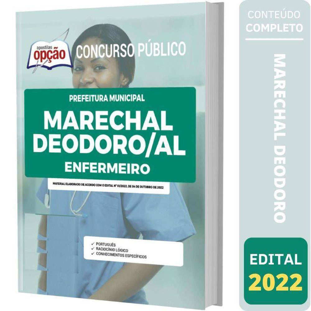 Apostila Prefeitura Marechal Deodoro Al - Enfermeiro