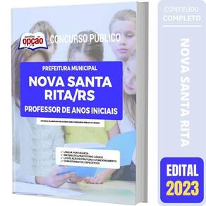 Apostila Nova Santa Rita Rs - Professor De Anos Iniciais