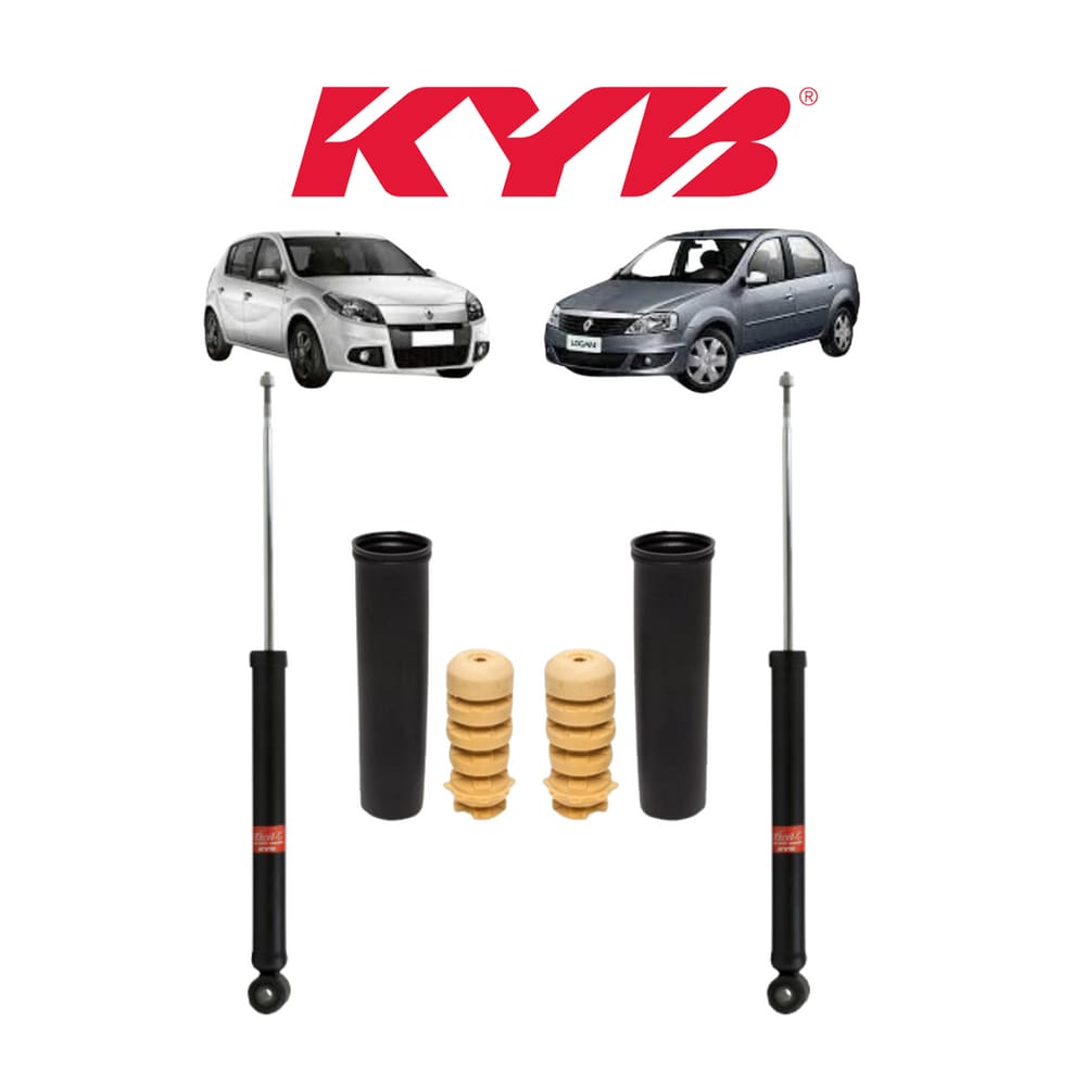 Kit Batente+Amortecedor Kayaba Traseiro Esq/Dir Renault Logan 2019 A 2021