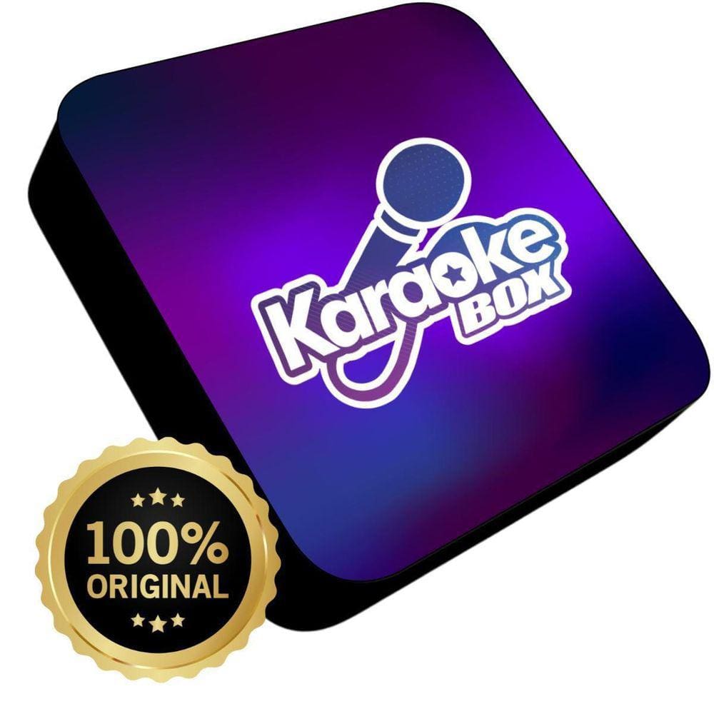 Karaoke Box Com Pontuação + 2 Microfones + Caixa De Som