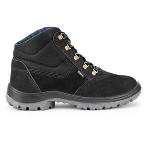 Bota Nobuck Preta 3 Gomos Bico Pvc Numero 38 Crival