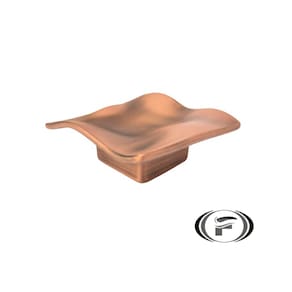 Puxador Acqua Medio 60x60x22mm Vecchio Cobre Zen UNICO