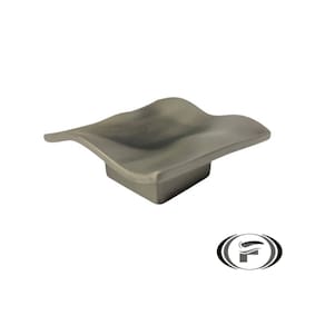 Puxador Acqua Medio 60x60x22mm Niquel Velho Zen UNICO