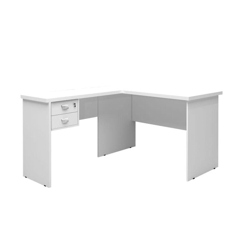 Mesa De Canto L Escrivaninha Office 2 Gavetas E Chave Taurus