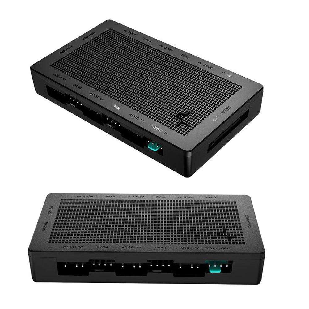 Hub Splitter Pwm Fan e Led Argb 3pin 6 Portas Deepcool Sc790