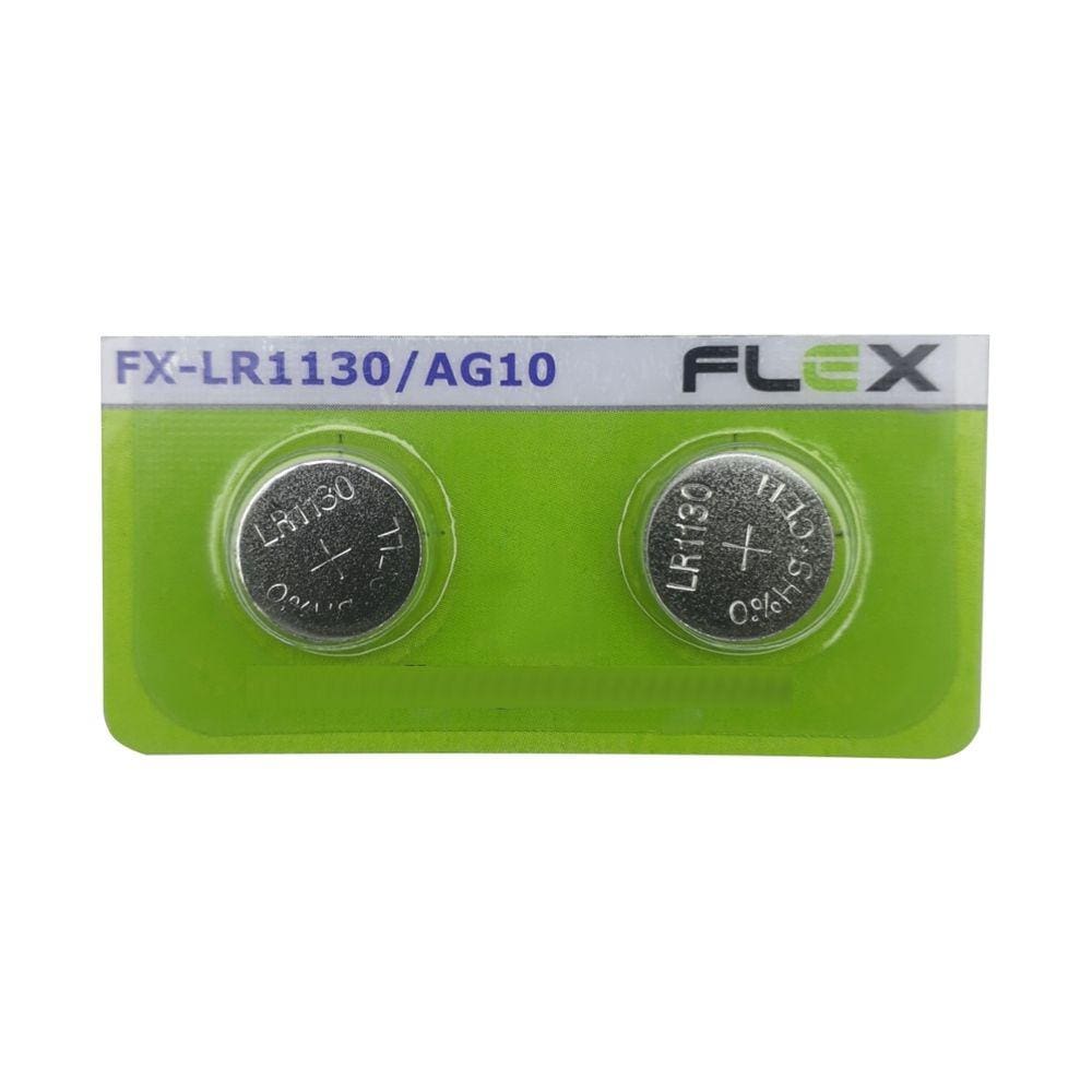 Pilha Moeda 1,5V FLEX LR1130 (Cartela com 2)