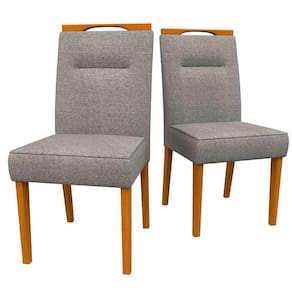 conjunto com 2 cadeiras italia linho cinza e ype