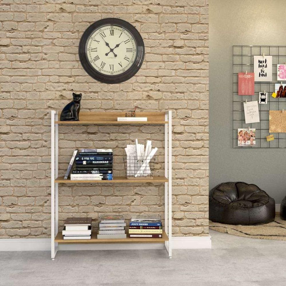 estante studio  e branca 80x104 cm