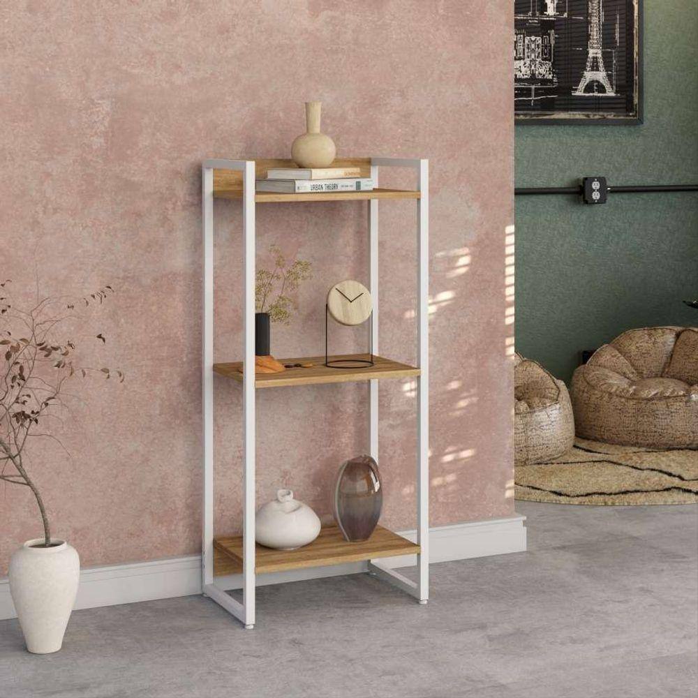 estante studio  e branca 45x104 cm