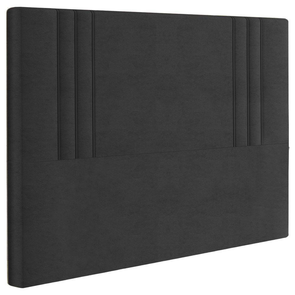 Cabeceira Queen 158 cm London Veludo Preto Soon