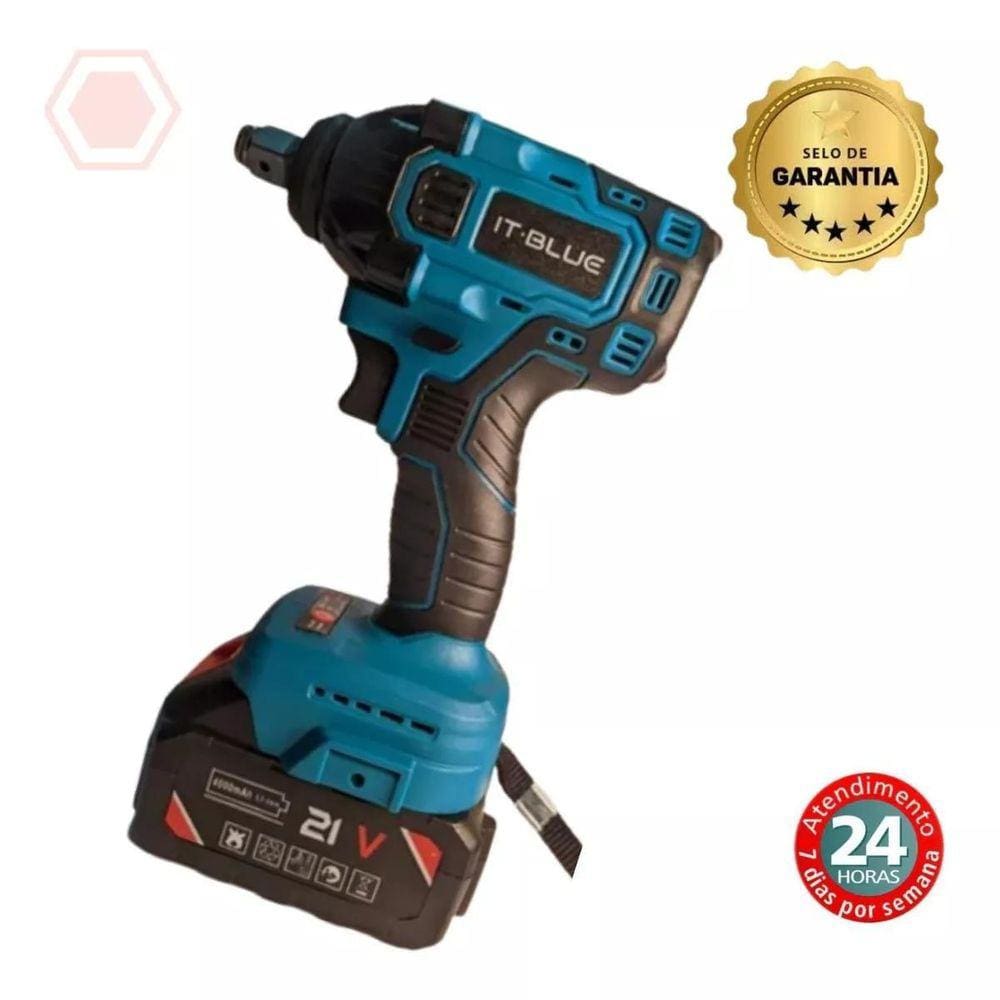 Chave De Impacto 2 Bateria Lítio 21V Profissional Brushless