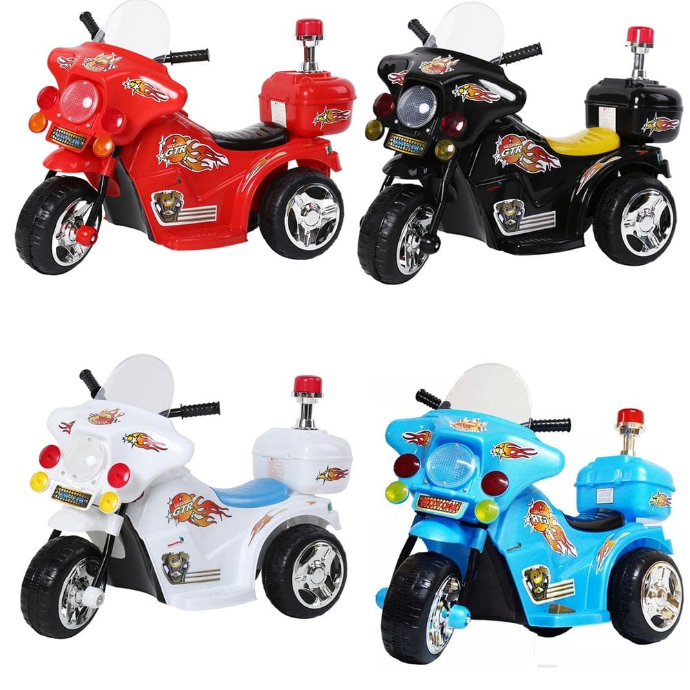 Mini Moto Elétrica Infantil Motorizado 12V Brinquedo Criança Polícia