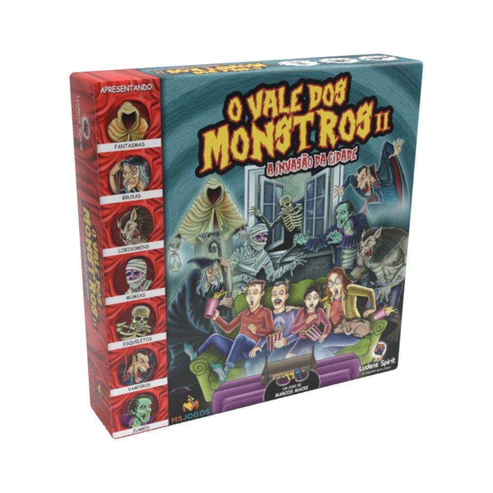 O Vale dos Monstros II A Invasão da Cidade Jogo de Tabuleiro MS Jogos e Ludens Spirit