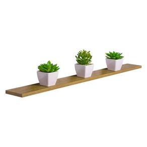 Prateleira 90 x 20cm Freijó Suporte Invisível