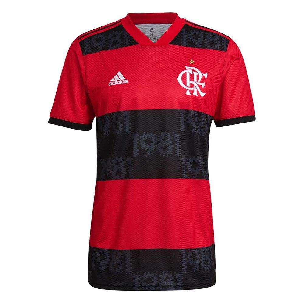 Camisa Flamengo Gabigol Juvenil Preta E Vermelha