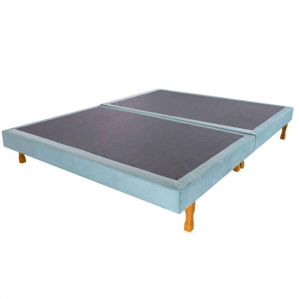 Conjunto Base Box Hellen Sommier 1,58X1,98X0,14 Verde