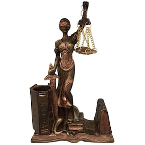 Deusa Dama Da Justiça Thêmis Estatua Direito Porta Caneta