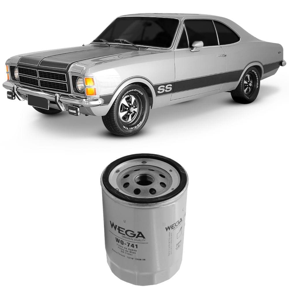 Filtro Óleo Chevrolet Caravan Opala Veraneio 2.5 8V Wega