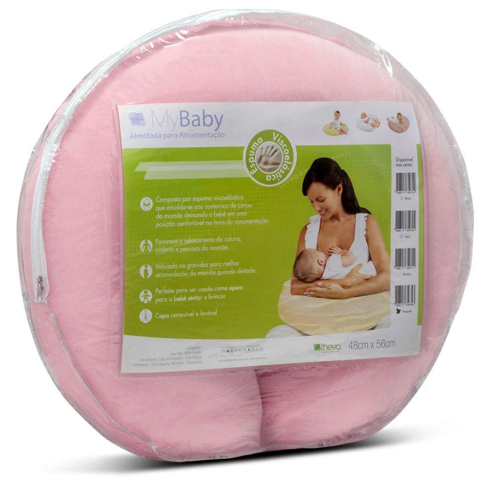 Almofada para Amamentação My Baby Copespuma Theva Rosa