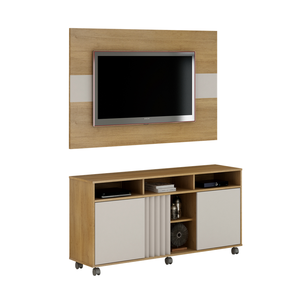 Rack e painel viena Cinamomo
