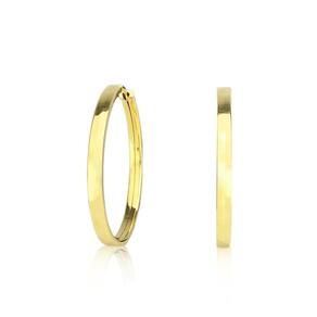 Brinco Argola Fio Redonda 2 Cm Em Ouro 18K