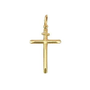 Pingente Médio Cruz Em Ouro 18K