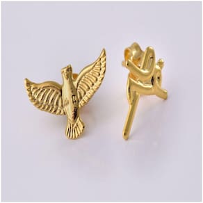 Brinco Duo Com Brincos Religiosos Folheado Em Ouro 18k