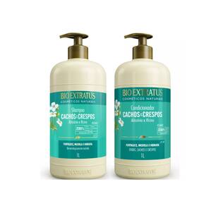 Kit Bio Extratus Cachos e Crespos Sh 1L + Cond 1L