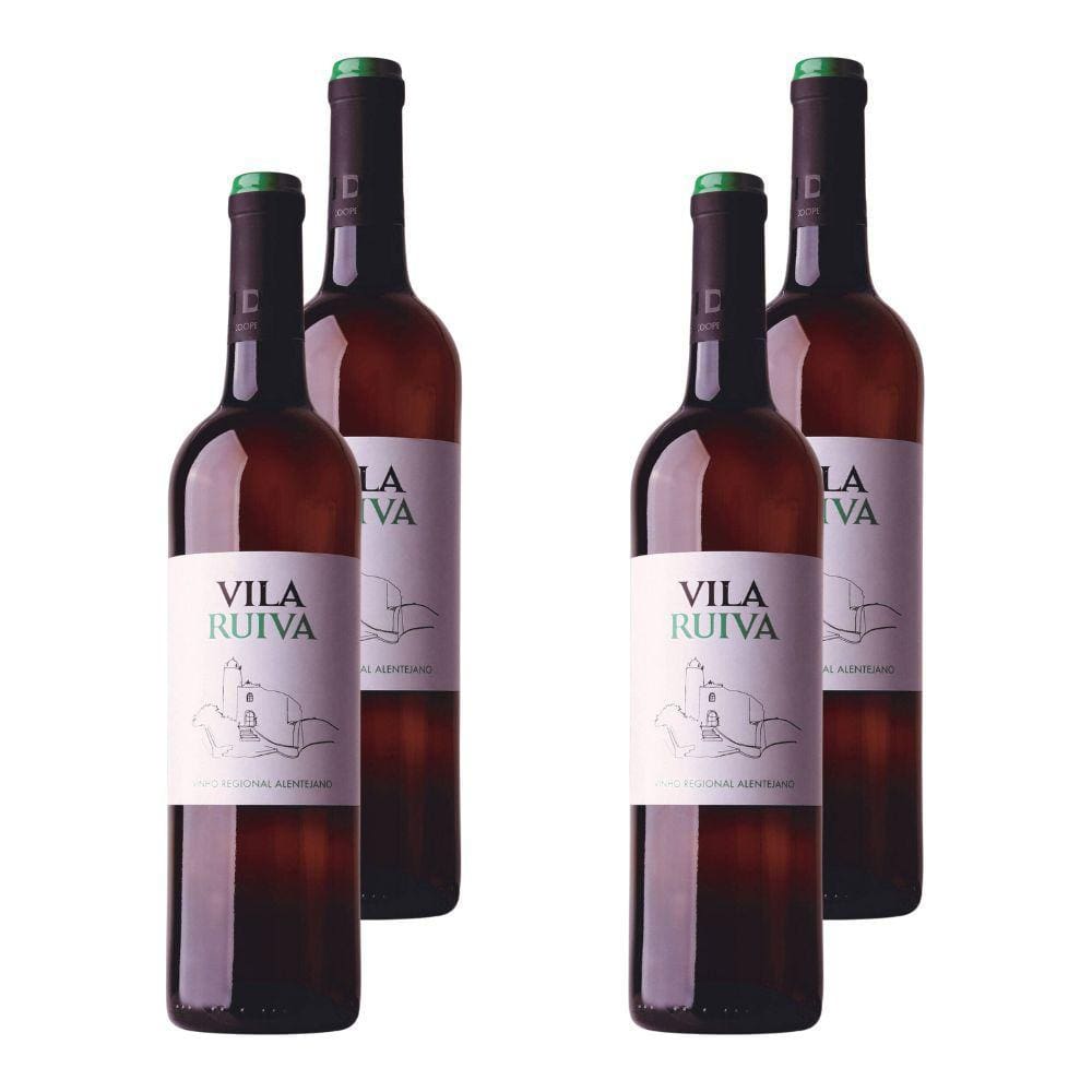 Kit 4 Vinhos Vila Ruiva Branco Portugal 750ml