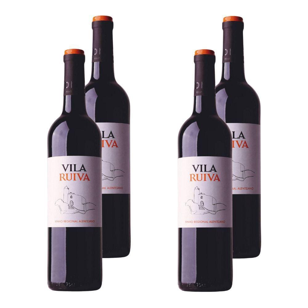 Kit 4 Vinhos Vila Ruiva Portugal 750Ml