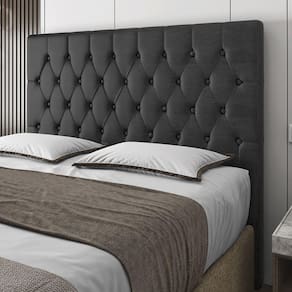 Cabeceira Solteiro Potenza 90cm Material Sintético Preto c/ Frame Italian Flex
