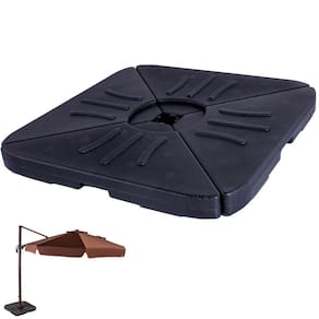 Base Ombrelone Plástica Grande 50L Areia Preta 890600 - Belfix