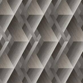 Papel De Parede Geométrico Bege - Tamanho 10m X 0.53m