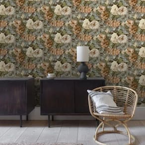 Papel De Parede Floral Amarelo – Tamanho 10m X 0.53m