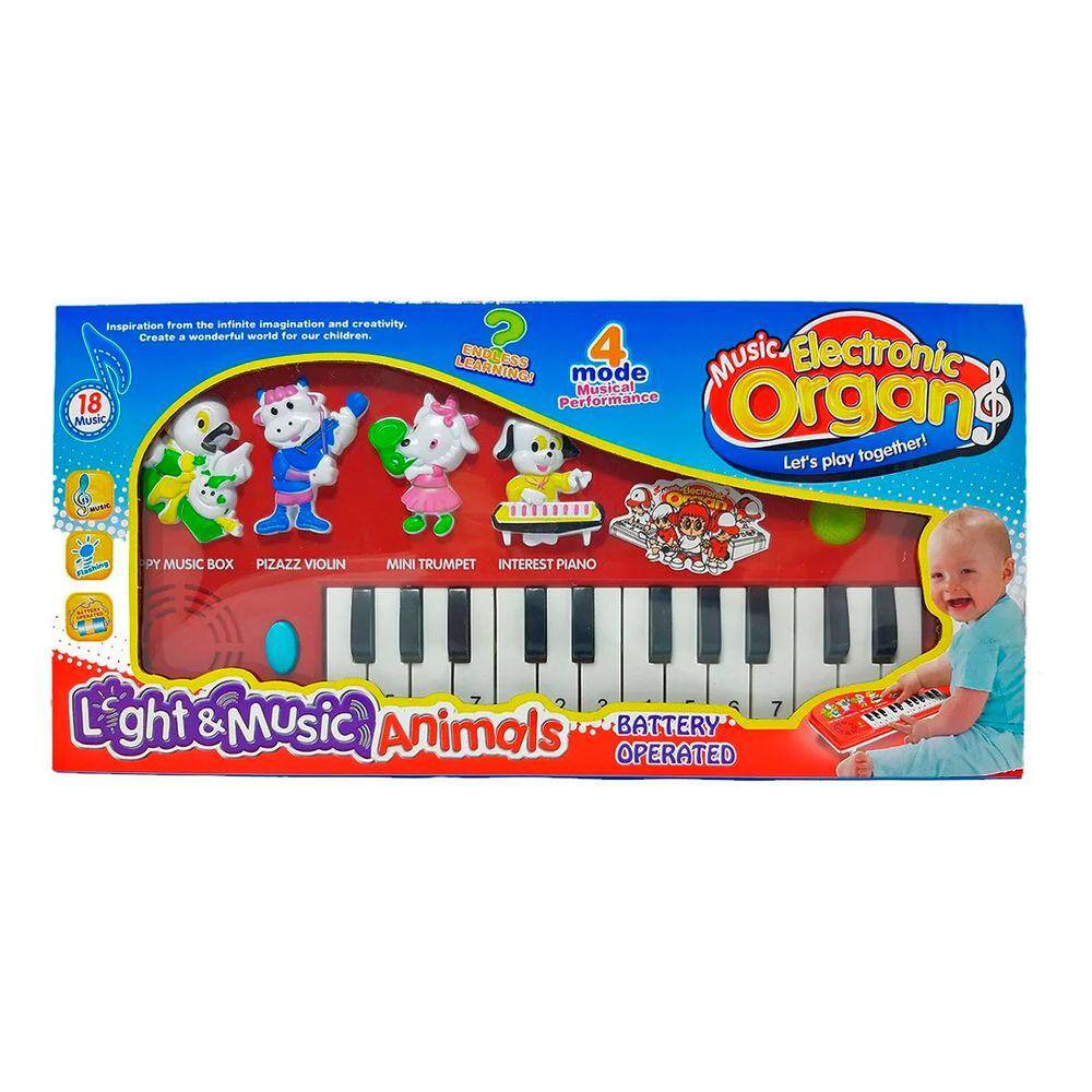 Teclado Piano Animal Infantil Sons De Bichos Fazendinha Seu Lobato