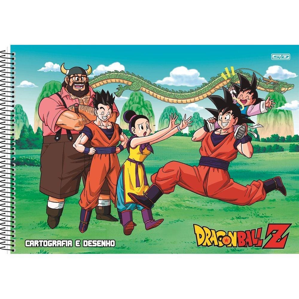 Caderno Dragon Ball Goku E Piccolo Cartografia e Desenho 60F - Shop Macrozao