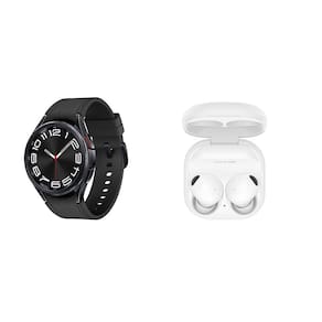 Galaxy Watch6 Classic LTE 43mm Grafite + Galaxy Buds2 Pro Branco Kit