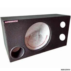 Caixa 1 Subwoofer 12" Polegadas 1 Corneta 1 Tweeter Dutada 50 Litros Preto Regency