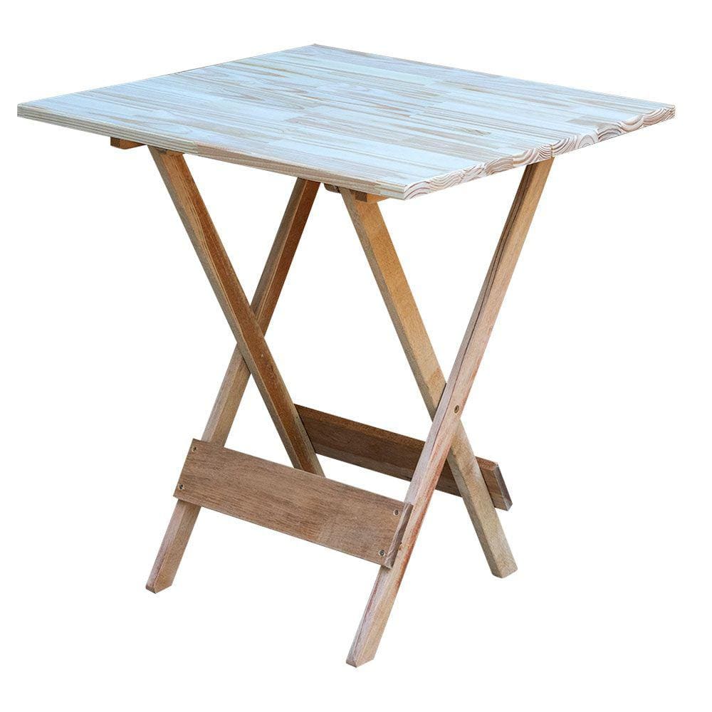 Mesa de Madeira Dobravel 70x70 sem Pintura