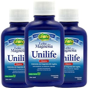 Kit 3 Suplemento Líquido Menta 120ml Magnésia