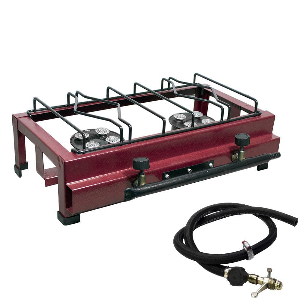 Fogão Industrial 2 Bocas Alta Pressão Lx Com Mangueira Roa