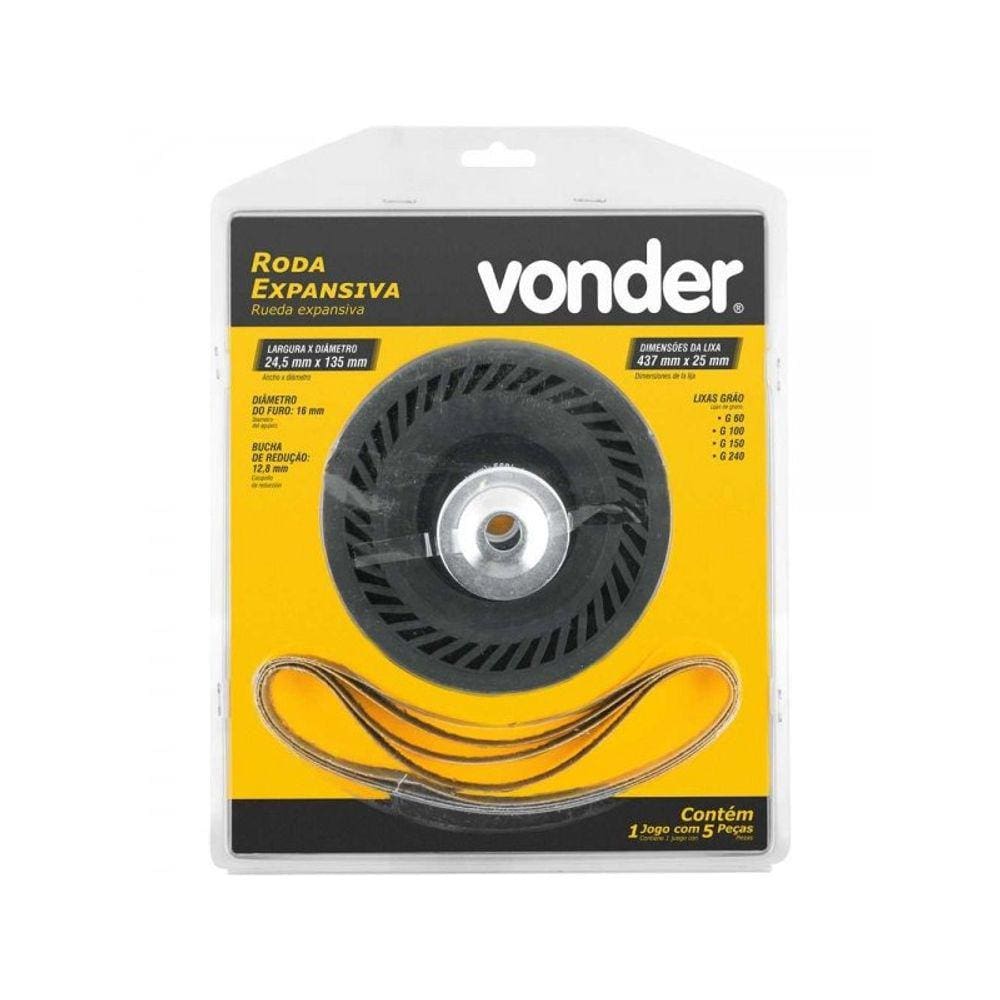 Roda Expansiva para Esmeril com Lixa 5 Pc 12.69.005.000 -  Vonder