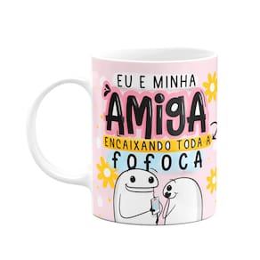 Caneca Divertida Flork - Amigas encaixando a fofoca