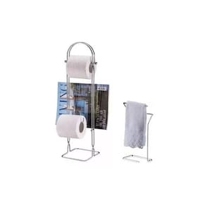 Kit Porta Papel Higienico+Suporte Para Toalha Bancada Future