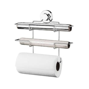 Porta Papel Toalha Alumínio Pvc Future Fixação Ventosa 4018