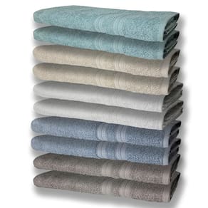 10 Toalhas Grande 2 Cinza 2 Azul 2 Branco 2 Bege 2 Verde